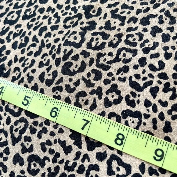 Reformation Marlowe Leopard Print Mini Dress V-Neck Side Slit - Picture 16 of 16